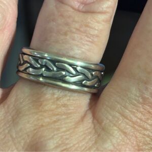 Elegant Sterling Silver Braided Ring
